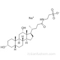Sale di sodio dell&#39;acido taurodesossicolico CAS 1180-95-6